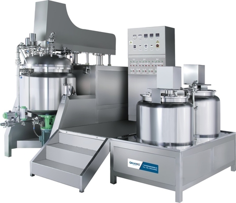 Internal / External Circulation Vacuum Homogenizer Cream Mixer , Heavy Emulsification Machine